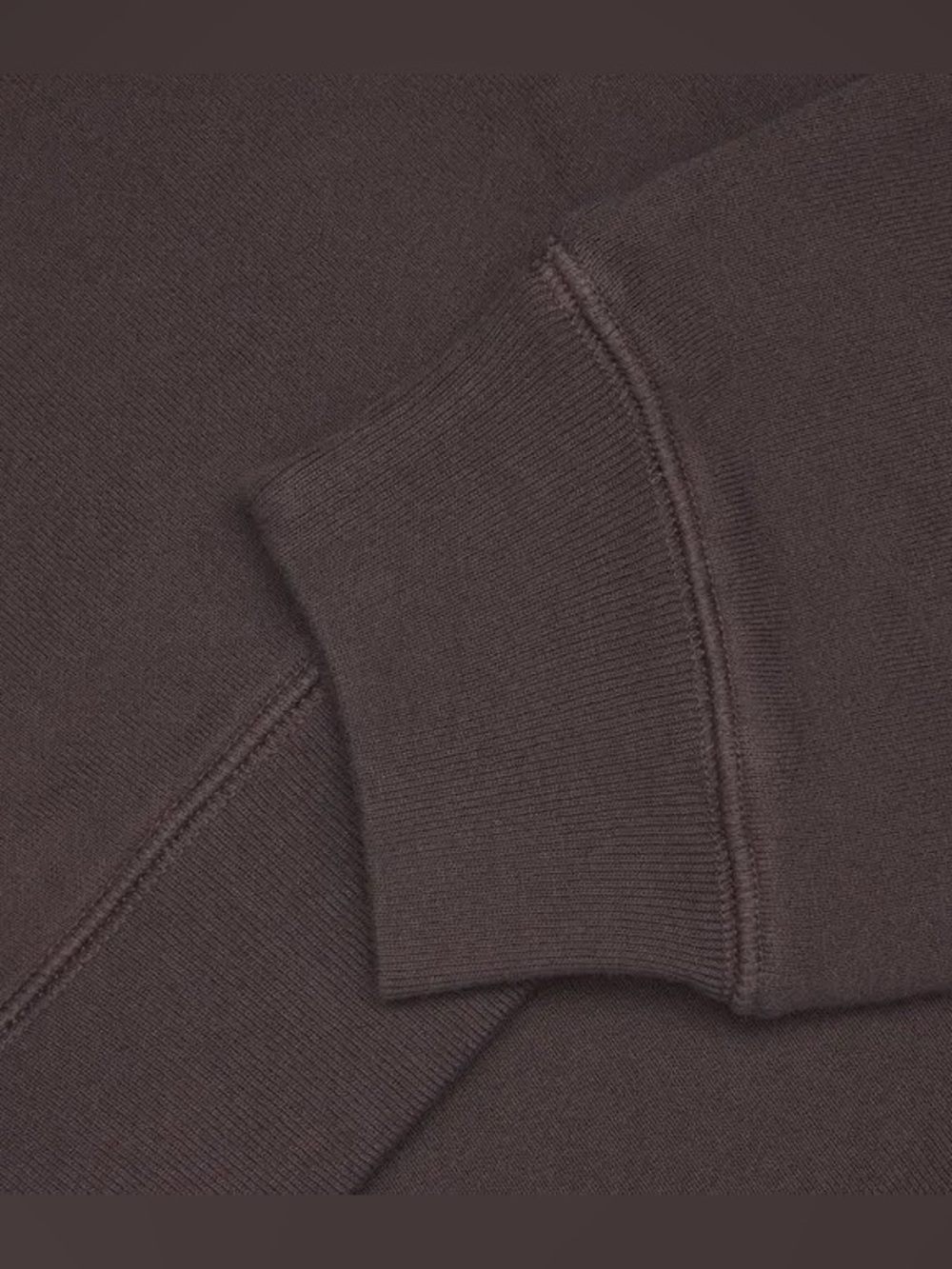 NWOT Skims French Terry Cropped Sweatshirt Brown Size M - Picture 3 of 16